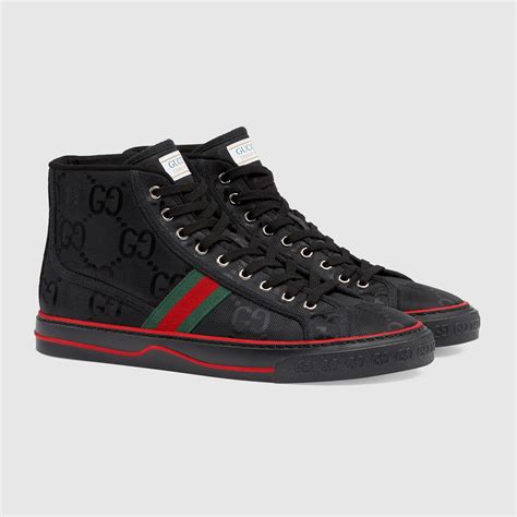 gucci black high top shoes|Gucci shoes top sider.